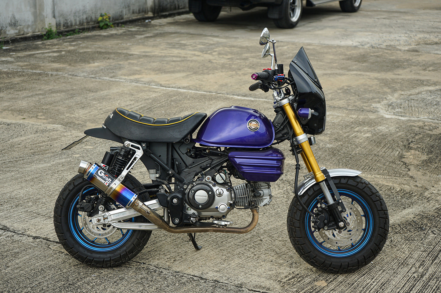 REAR FENDER BLACK + TAIL LIGHT LED FIT FOR HONDA MONKEY125 Z125 2018-2025