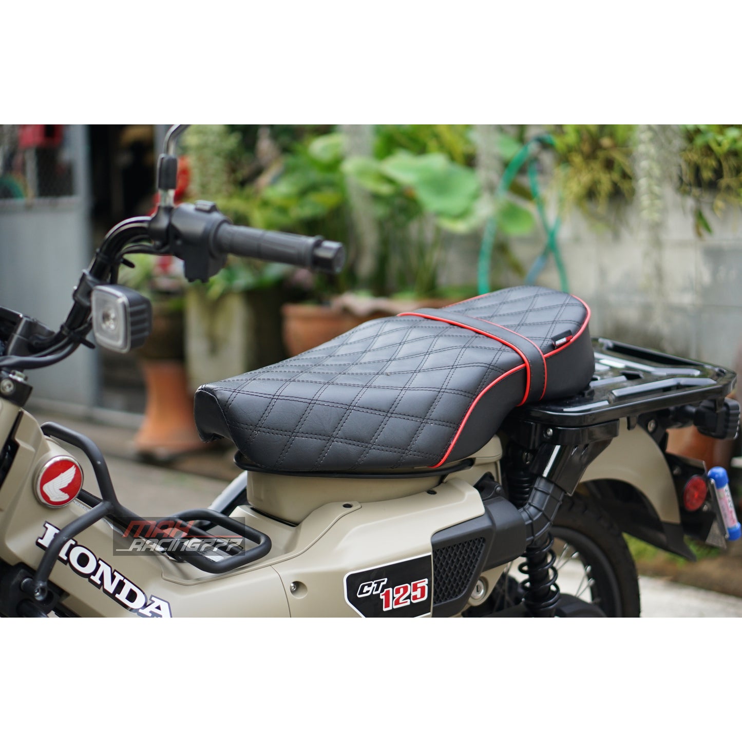 LONG SEAT DRIVER PASSENGER BLACK FOR HONDA TRAIL125 CT125 HUNTER 2020 - 2025