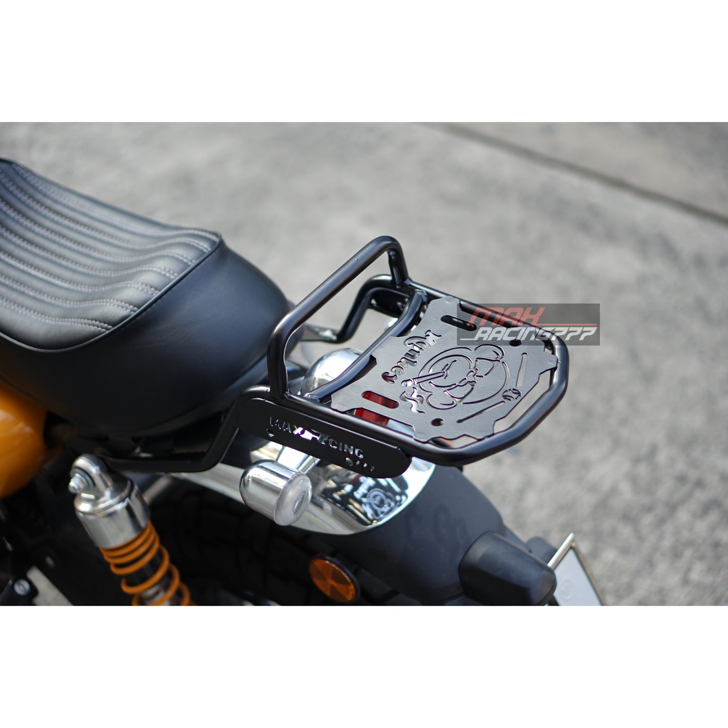 MATTE BLACK REAR CASE RACK LUGGAGE FIT FOR HONDA Z125 MONKEY125 2018-2025