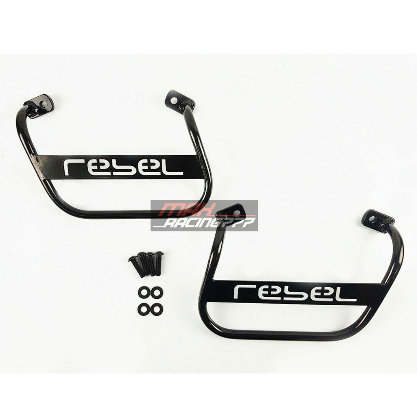 SIDE SADDLE BAG SUPPORT CARRY RACK TWIN FIT HONDA REBEL CMX 300 500 2017-2025