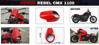 HEADLIGHT COVER MASK WINDSCREEN RED FOR HONDA REBEL CMX 1100 2021-2025