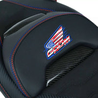 REPLACEMENT DUAL CARBON SEAT STITCH BLACK FIT FOR HONDA GROM125 2021-2025