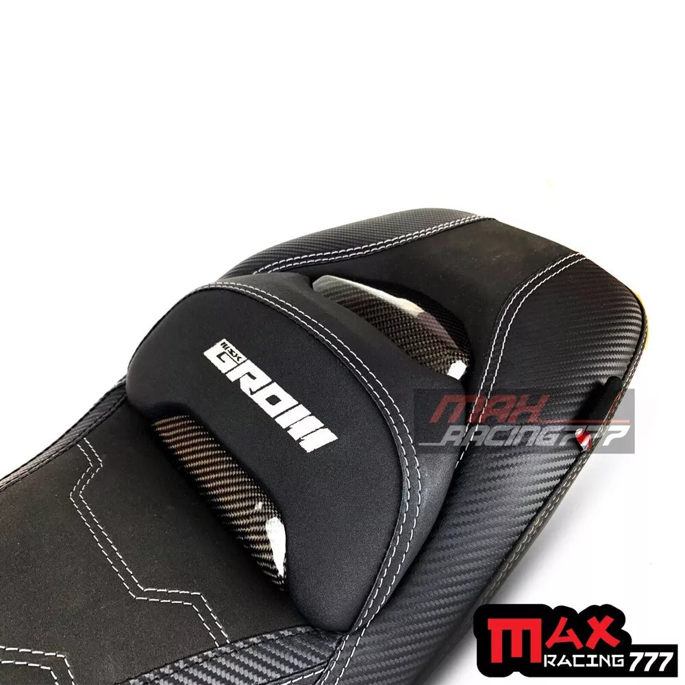 REPLACEMENT DUAL CARBON SEAT STITCH BLACK FIT FOR HONDA GROM125 2021-2025