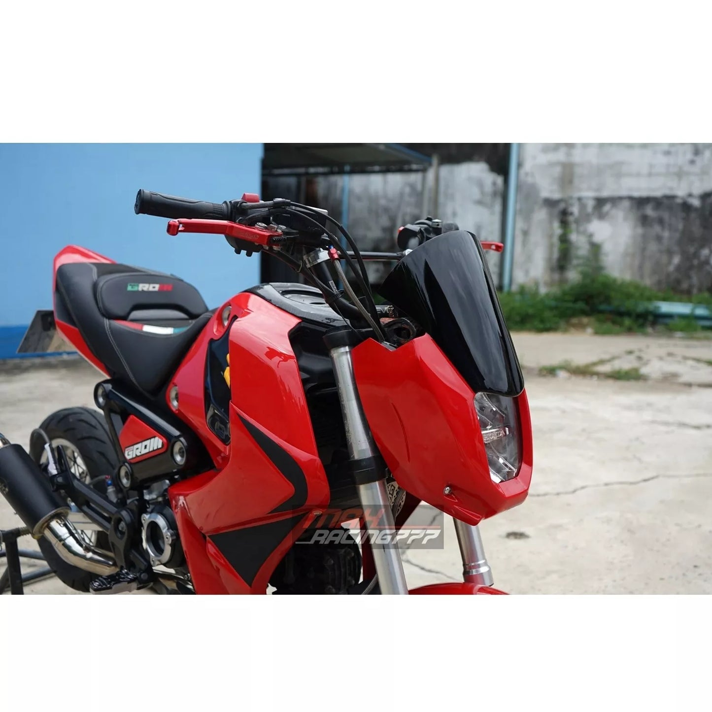 FRONT WINDSHIELD WINDSCREEN COVER HEADLIGHT V.2 FOR HONDA GROM 125 2021-2024