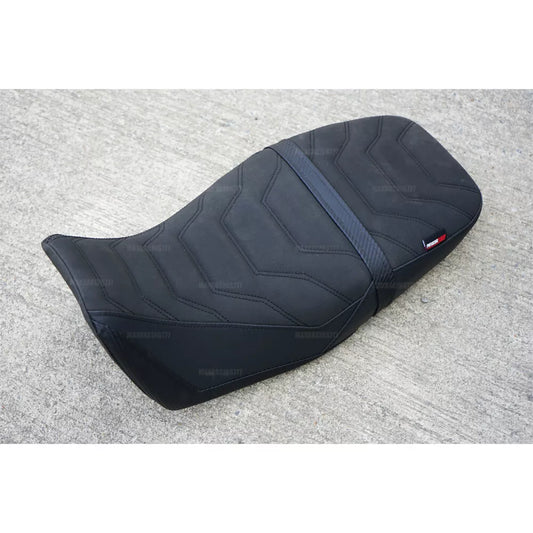 REPLACEMENT DUAL CARBON SEAT STITCH BLACK V.2 FIT FOR HONDA GROM125 2021-2025