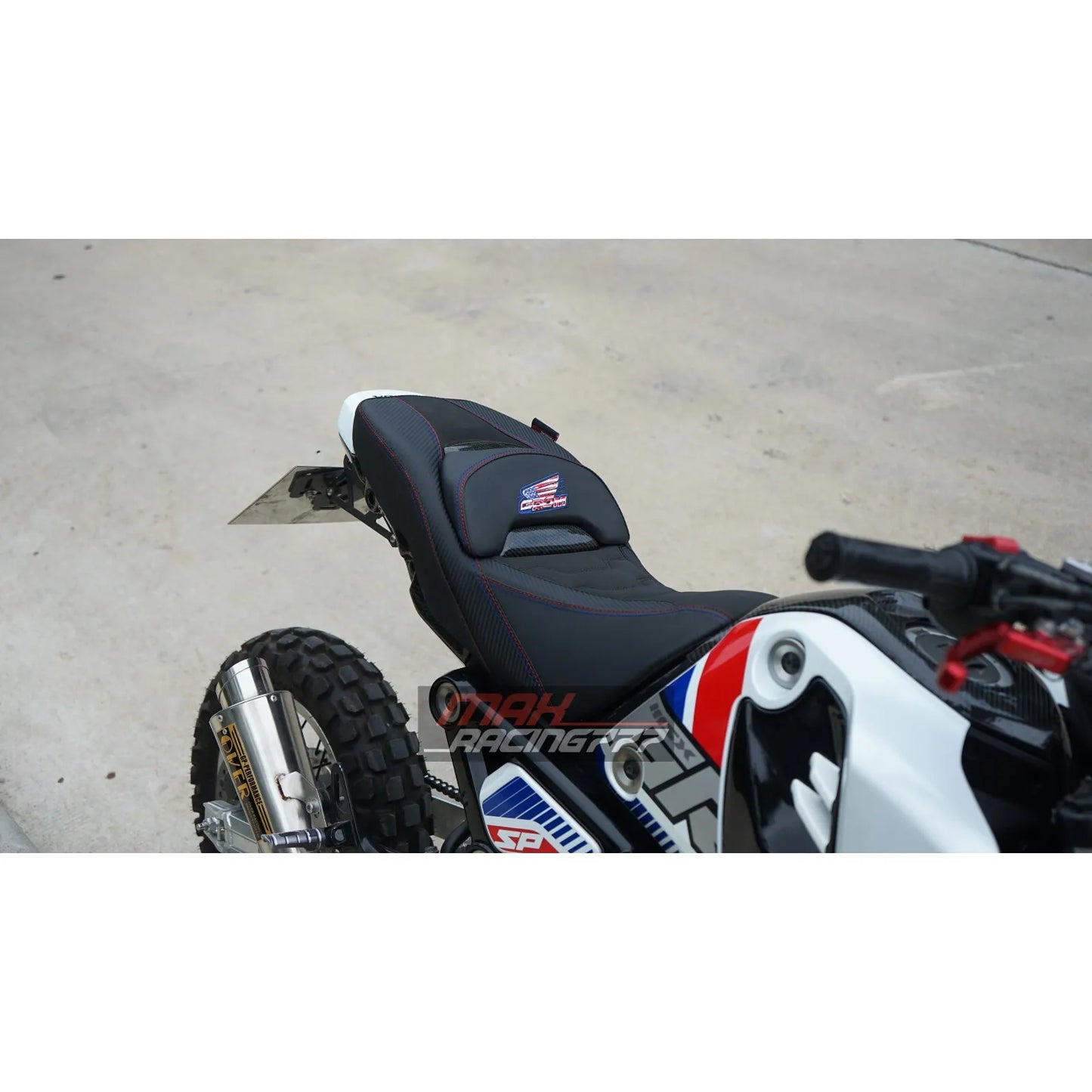 REPLACEMENT DUAL CARBON SEAT STITCH BLACK FIT FOR HONDA GROM125 2021-2025