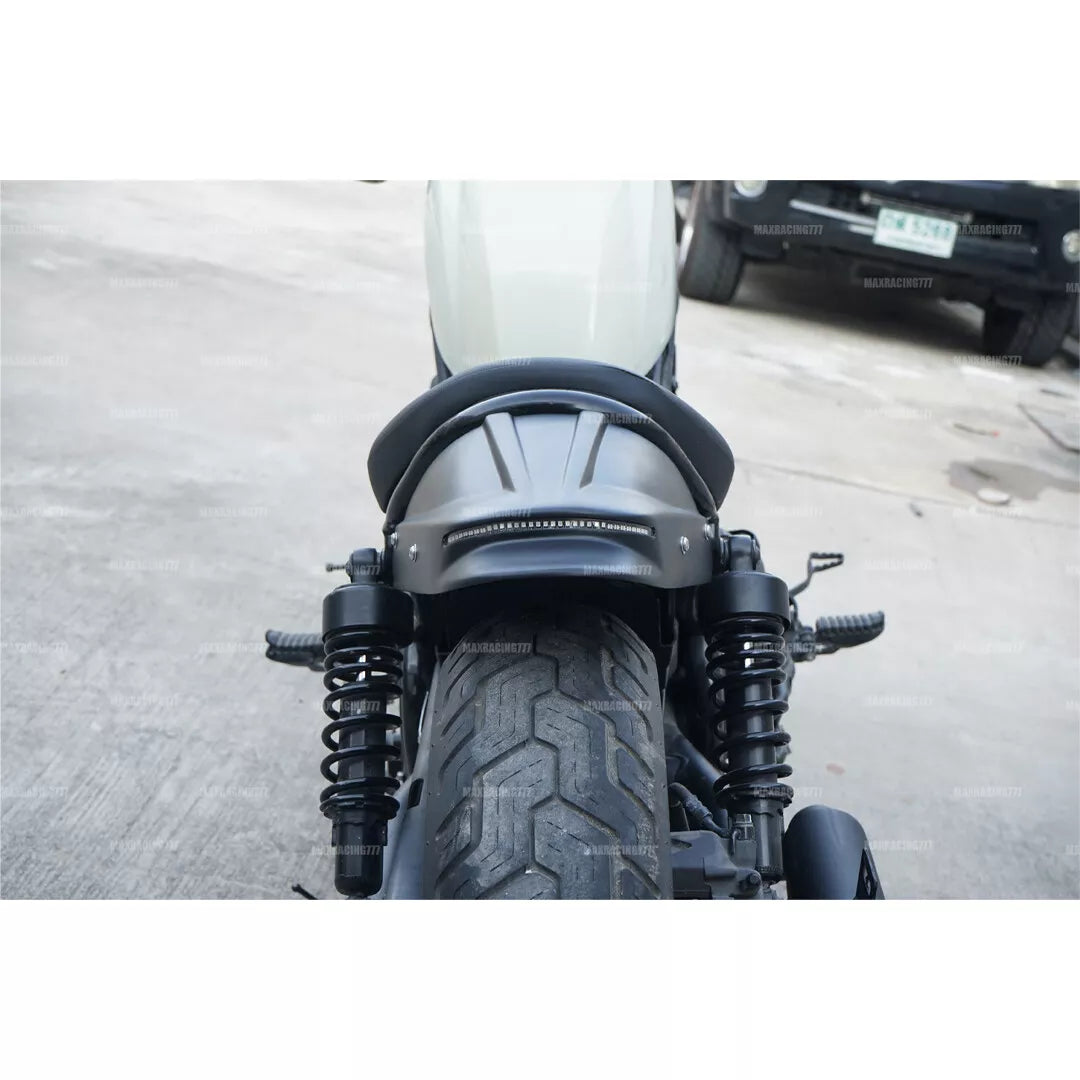 REAR FENDER FAIRING MUD GUARD LED BLACK FOR HONDA REBEL CMX 300&500 2017-2025
