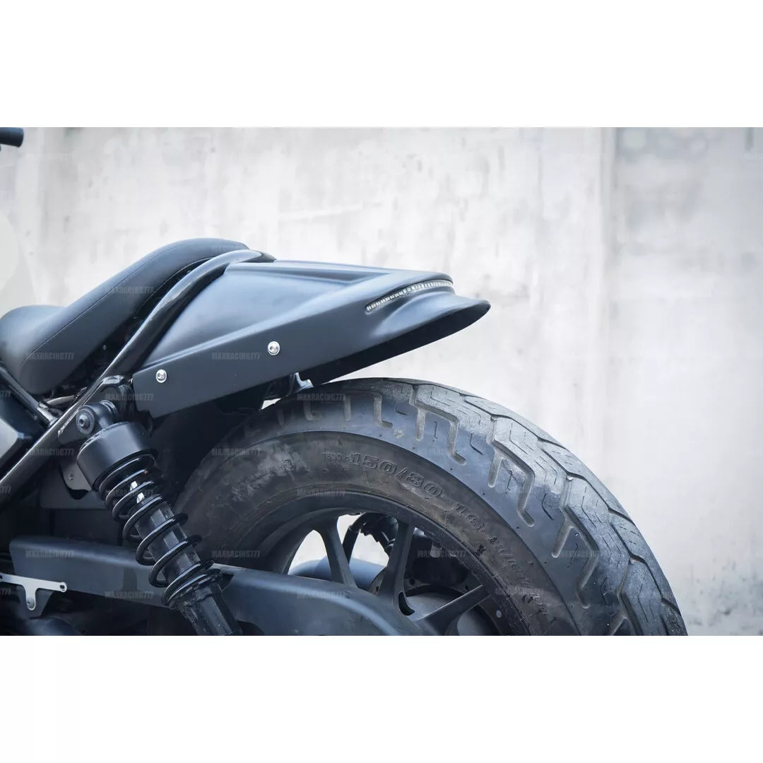REAR FENDER FAIRING MUD GUARD LED BLACK FOR HONDA REBEL CMX 300&500 2017-2025
