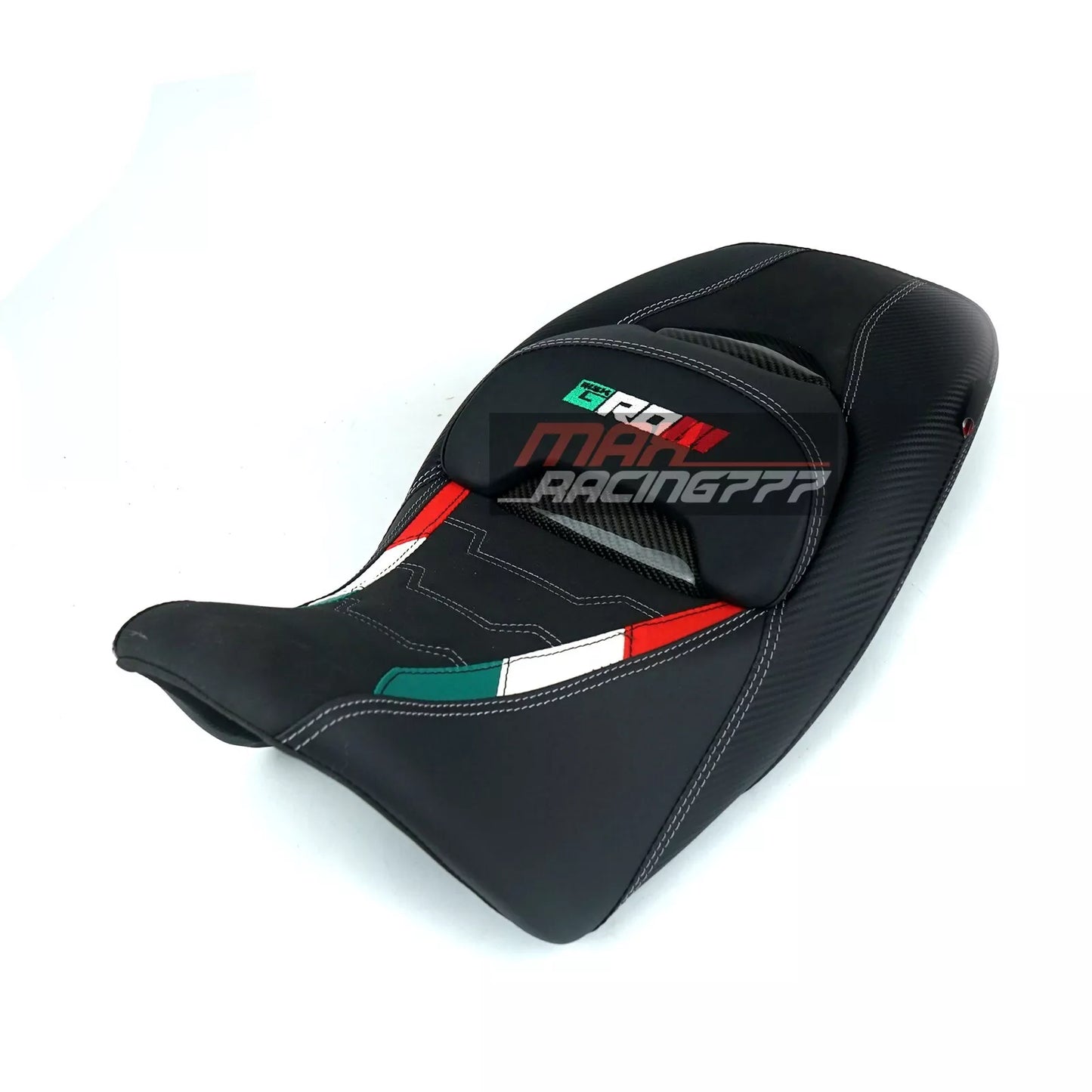 REPLACEMENT DUAL CARBON SEAT STITCH BLACK FIT FOR HONDA GROM125 2021-2025