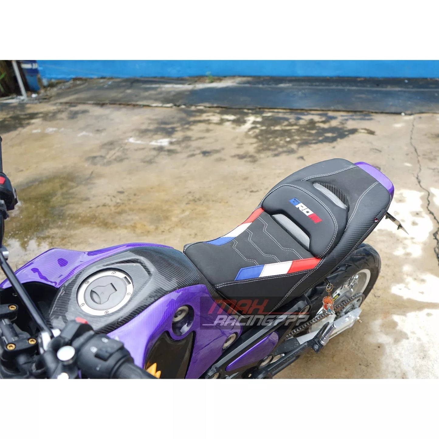 REPLACEMENT DUAL CARBON SEAT STITCH BLACK FIT FOR HONDA GROM125 2021-2025