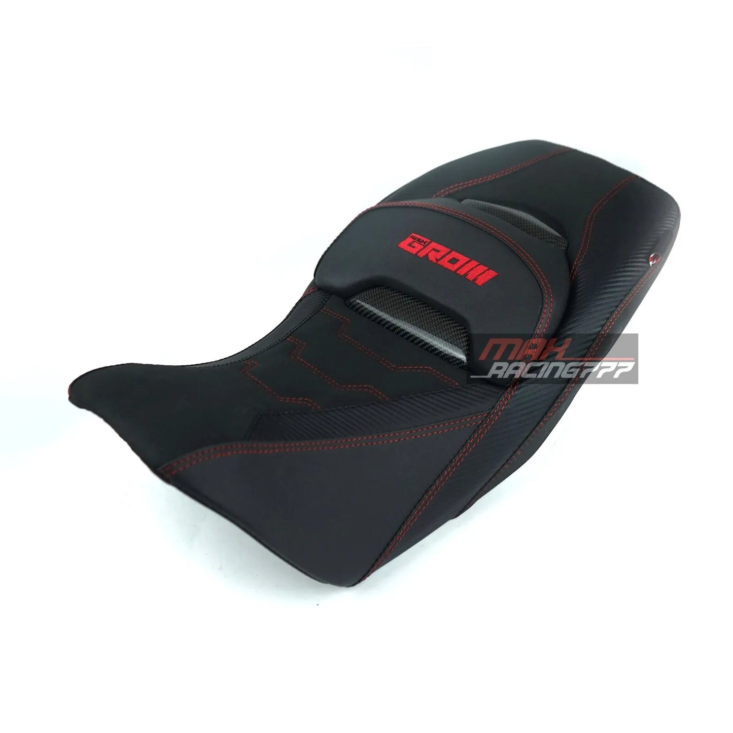 REPLACEMENT DUAL CARBON SEAT STITCH BLACK FIT FOR HONDA GROM125 2021-2025