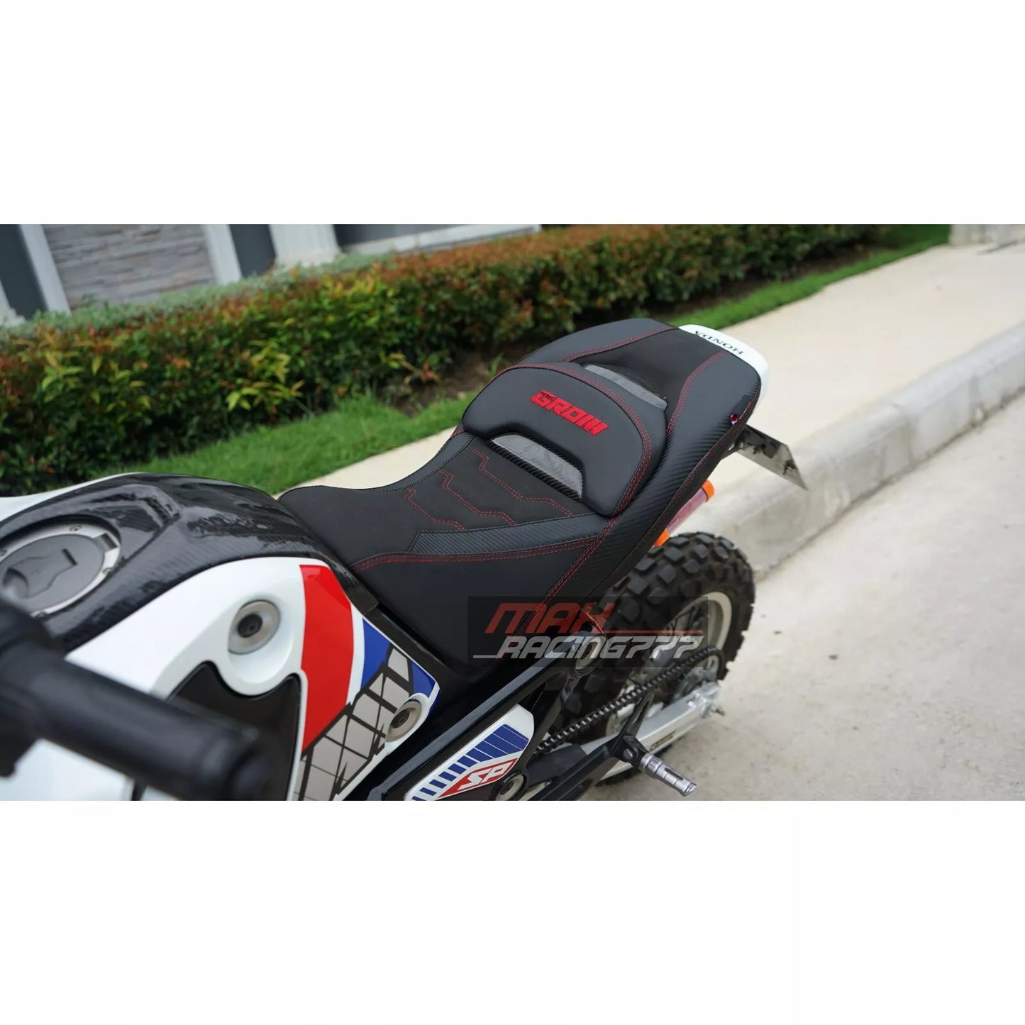 REPLACEMENT DUAL CARBON SEAT STITCH BLACK FIT FOR HONDA GROM125 2021-2025