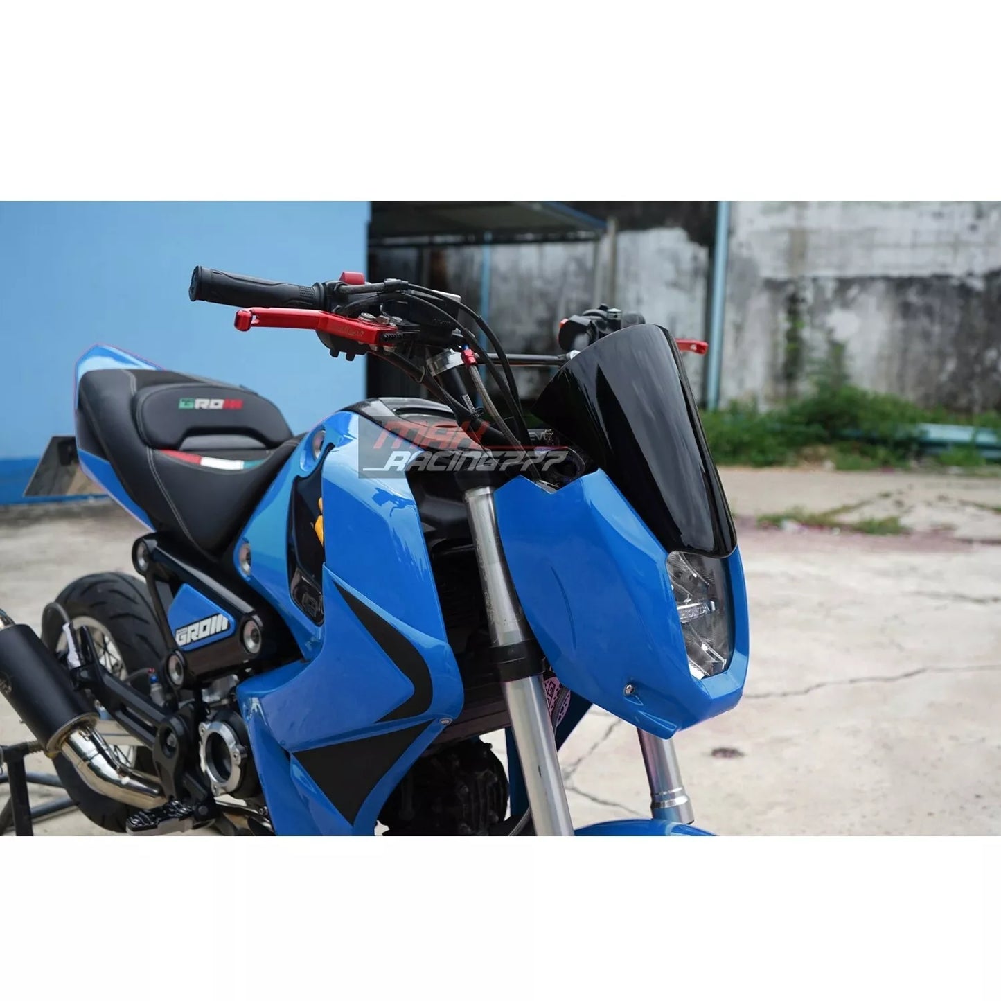 FRONT WINDSHIELD WINDSCREEN COVER HEADLIGHT V.2 FOR HONDA GROM 125 2021-2024