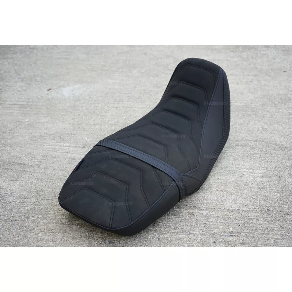 REPLACEMENT DUAL CARBON SEAT STITCH BLACK V.2 FIT FOR HONDA GROM125 2021-2025