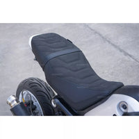 REPLACEMENT DUAL CARBON SEAT STITCH BLACK V.2 FIT FOR HONDA GROM125 2021-2025