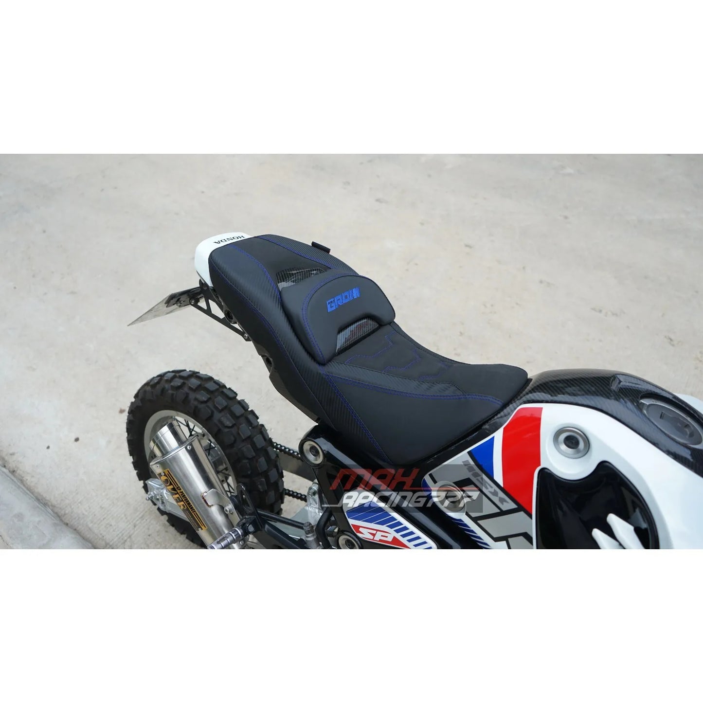 REPLACEMENT DUAL CARBON SEAT STITCH BLACK FIT FOR HONDA GROM125 2021-2025