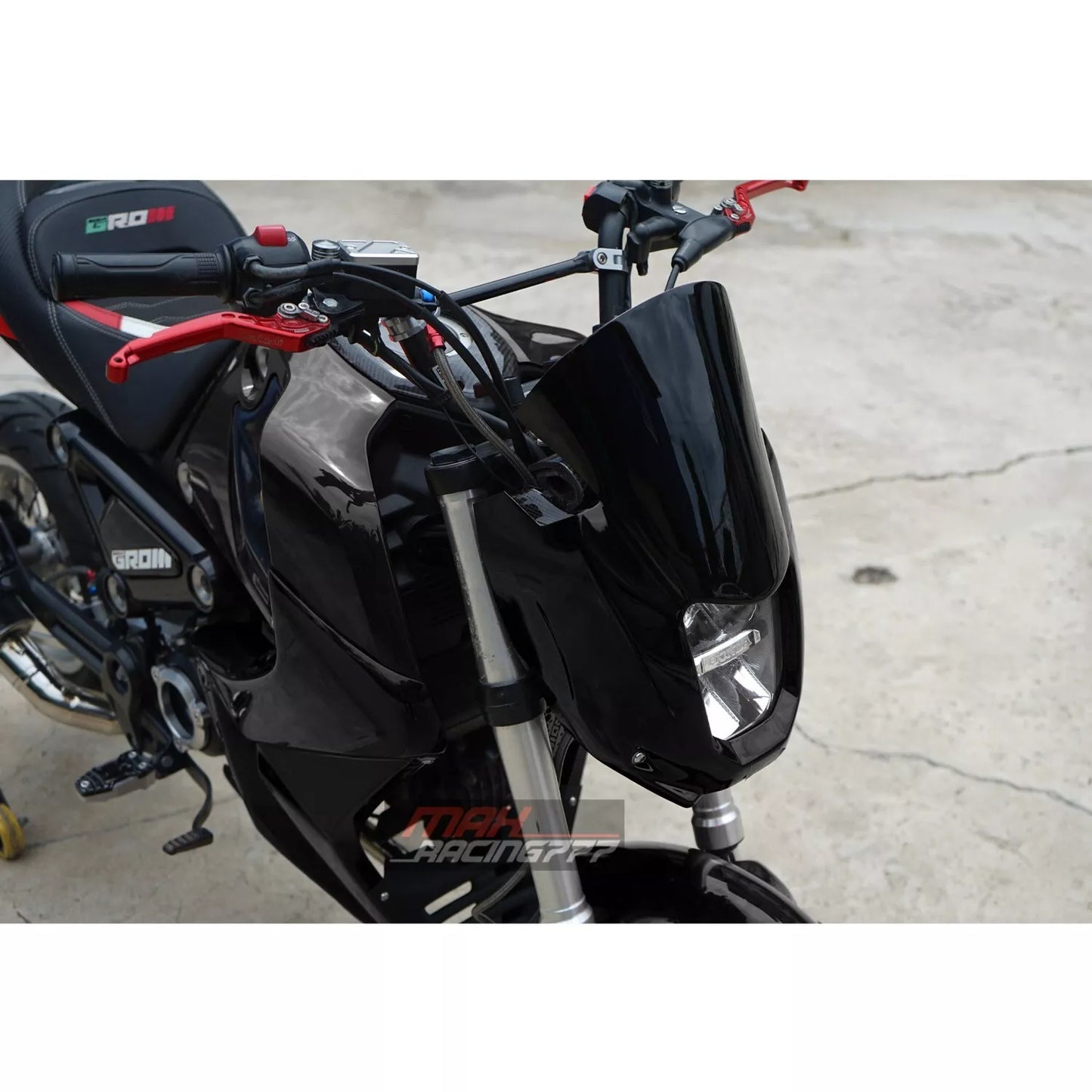 FRONT WINDSHIELD WINDSCREEN COVER HEADLIGHT V.2 FOR HONDA GROM 125 2021-2024