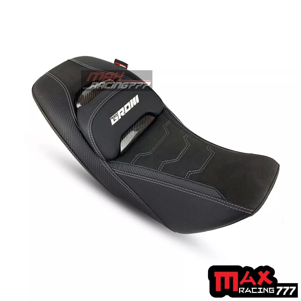 REPLACEMENT DUAL CARBON SEAT STITCH BLACK FIT FOR HONDA GROM125 2021-2025