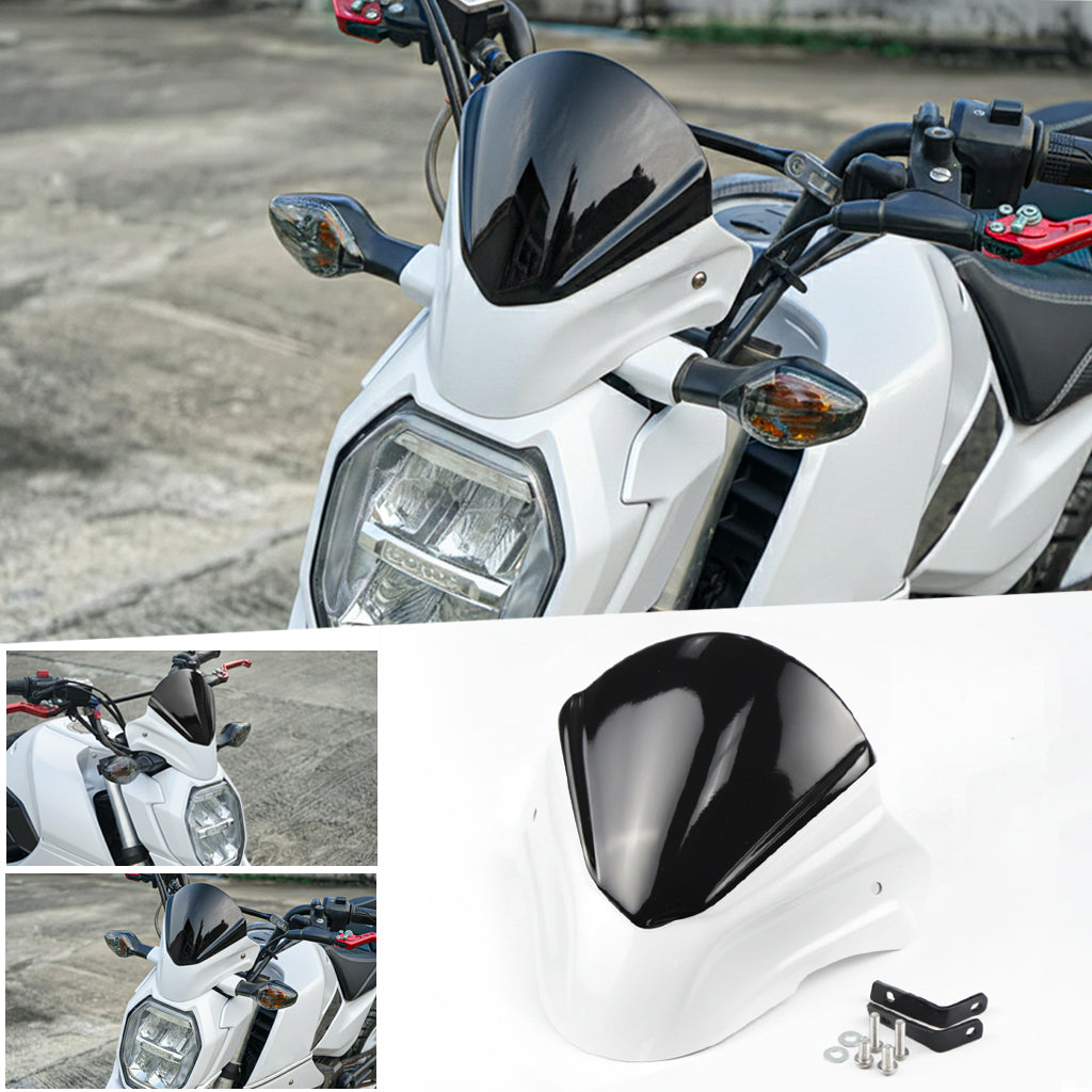 FRONT WINDSHIELD WINDSCREEN V.1 WHITE FOR HONDA GROM 125 2021-2024
